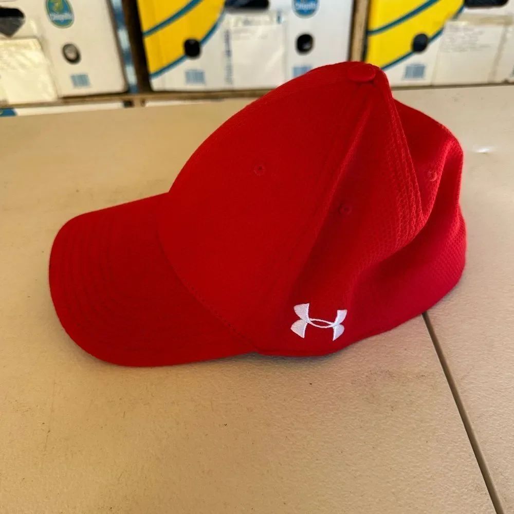 Under Armour Red and Black Cap